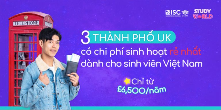 Review chi phí sinh hoạt tại 3 thành phố UK “rẻ nhất” với sinh viên Việt Nam